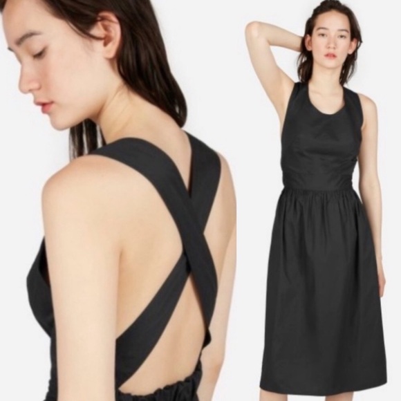 Everlane Dresses & Skirts - Everlane Clean Cotton Cross Back Midi dress